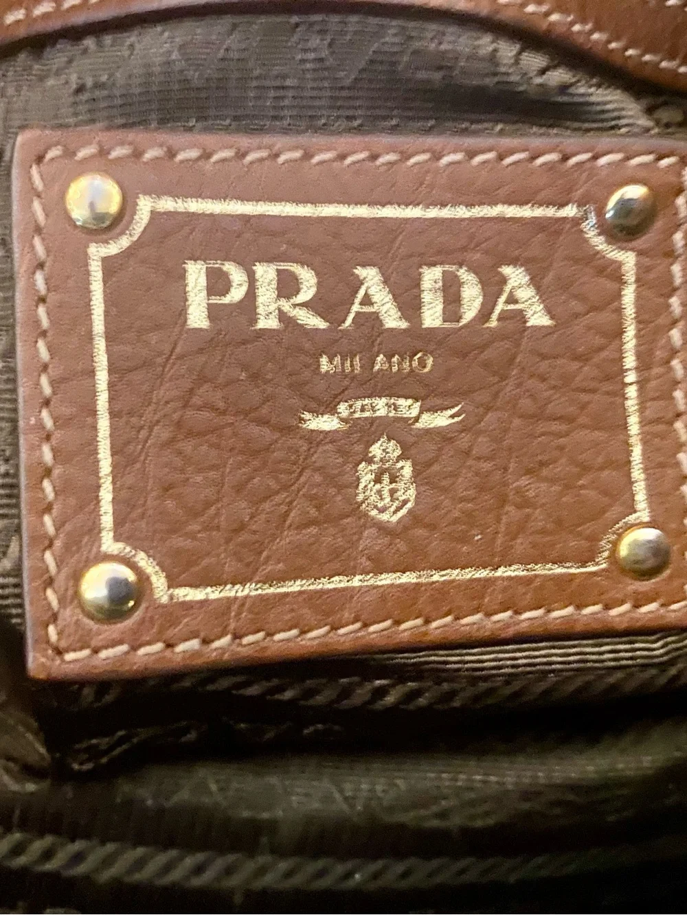 Prada Tessuto Nylon Satchel / Top Handle Bag